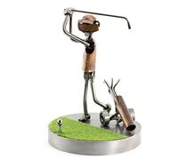 Steelman24 I Figurine en métal Coup De Golf sur Le Vert I Made in Germany I Idées Cadeaux I Sculpture d’Acier I Hommes de métal