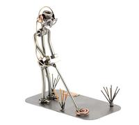 Steelman24 I Figurine en métal Detecteur De Métaux I Made in Germany I Idées Cadeaux I Sculpture d’Acier I Hommes de métal