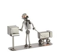 Steelman24 I Figurine en métal Facteur I Made in Germany I Idées Cadeaux I Sculpture d’Acier I Hommes de métal