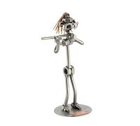 Steelman24 I Figurine en métal Flûte Traversière I Made in Germany I Idées Cadeaux I Sculpture d’Acier I Hommes de métal