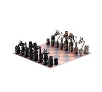 Steelman24 I Figurine en métal Jeu D'Échecs I Made in Germany I Idées Cadeaux I Sculpture d’Acier I Hommes de métal