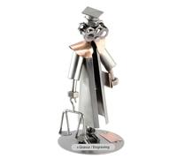 Steelman24 I Figurine en métal Juge avec Plaque De Gravure I Made in Germany I Idées Cadeaux I Sculpture d’Acier I Hommes de Métal