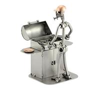 Steelman24 I Figurine en métal Maître Rôtisseur I Made in Germany I Idées Cadeaux I Sculpture d’Acier I Hommes de métal