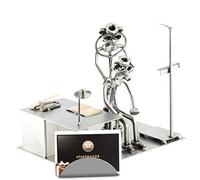 Steelman24 I Figurine en métal Médecin Praticien avec Porte-Cartes De Visite I Made in Germany I Idées Cadeaux I Sculpture d’Acier I Hommes de métal