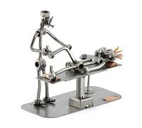 Steelman24 I Figurine en métal Physiothérapeute I Made in Germany I Idées Cadeaux I Sculpture d’Acier I Hommes de métal