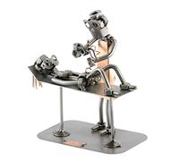 Steelman24 I Figurine en métal Sage-Femme I Made in Germany I Idées Cadeaux I Sculpture d’Acier I Hommes de métal