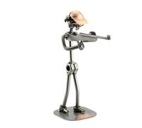 Steelman24 I Figurine en métal Tireur À La Carabine I Made in Germany I Idées Cadeaux I Sculpture d’Acier I Hommes de métal