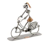 Steelman24 I Figurine en métal Vélo Hollandais I Made in Germany I Idées Cadeaux I Sculpture d’Acier I Hommes de métal
