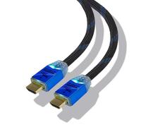 Steelplay Câble HDMI 2 m 4K – Haute performance avec Ethernet, HDMI 2.0/1.4 – Noir/Bleu