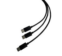 Steelplay Câble de charge et données Double Play & Charge USB-C mâle-mâle 3 m noir pour DualSense PS5