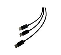 Steelplay Double Play & Charge - Câble de chargement / de données - USB-C mâle pour USB-C mâle - 3 m - noir - pour Sony DualSense; Sony PlayStation 5