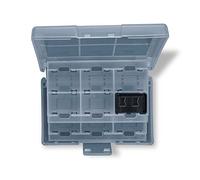 Steelplay - Étui pour Cartes de Jeu Nintendo Switch 24 en 1, très Robuste, Porte-Cartouche de Rangement pour Nintendo Switch, boîte de Rangement de Jeux - Gris