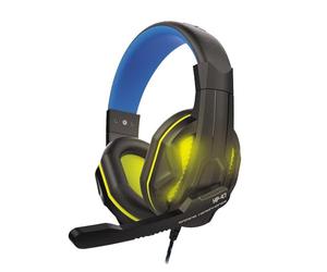 Steelplay HP-47 - Casque Gaming Filaire. Son Stéréo. Micro Rotatif. Commandes de Contrôle. Prise Jack 3.5mm - pour PS4. Switch. Xbox One. PC. Mac. Ordinateur. Edition limitée Hack, LED intégrée Jaune