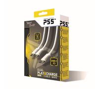 Câble Dual Play & Charge pour manette PS5 Steelplay 3m Blanc BLANC G