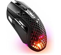 SteelSeries Aerox 5 Wireless - Souris gaming perforée RGB - Design ultra-léger et étanche - 9 boutons - Bluetooth/2.4 GHz - Capteur optique TrueMove Air 18K DPI
