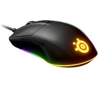 SteelSeries 62513 Souris de jeu, filaire, légère, faible latence, interrupteur mécanique, éclairage RVB à 3 zones, Rival 3
