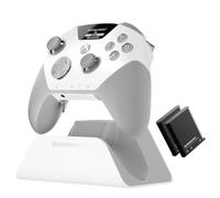 SteelSeries Aeon Pro Manette sans fil pour Xbox, PC et mobile, Blanc, station d’accueil QuickSwitch pour Xbox et PC (brevet en instance), alimentation illimitée avec 2 batteries, joysticks et gâchettes à effet Hall, boutons à microswitch