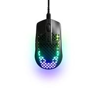 SteelSeries Aerox 3 - Souris de jeu super légère - Capteur optique TrueMove Core 8 500 CPI - Design ultra léger résistant à l'eau de 59 g - Connectivité USB-C universelle - Onyx (renouvelée)