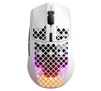 SteelSeries Aerox 3 Wireless - Souris gaming RGB trouée - Design étanche ultra-léger - Capteur optique 18K DPI TrueMove Air - Snow