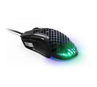 SteelSeries Aerox 5 - Souris - ergonomique - pour droitiers - optique - 9 boutons - filaire - USB, USB-C - noir mat