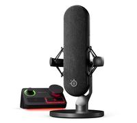 SteelSeries Alias Pro - Microphone XLR & Stream Mixer - Capsule 3X Plus Grande conçue pour Le Jeu, Le Streaming et Le Podcast - Interface USB/XLR - RGB - Compatible pour Un ou Deux PC