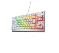 SteelSeries Apex 3 TKL Blanc Clavier Gaming RGB - Format Compact sans pavé numérique - Illumination RGB sur 8 Zones - Résistant à l’Eau et à la poussière - Switchs Gaming Silencieux -Format UK QWERTY
