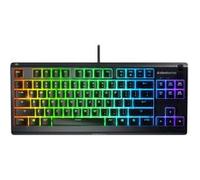 SteelSeries Apex 3 TKL - Clavier - rétro éclairé - USB - QWERTY - US - commutateur : Whisper Quiet Gaming Switch G
