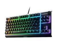 SteelSeries Apex 3 TKL RGB Clavier de Jeu - Facteur de Forme Compact Tenkeyless - Éclairage RVB 8 Zones - IP32 résistant à l'eau et à la poussière - Commutateur de Jeu Silencieux - Anti-ghosting de