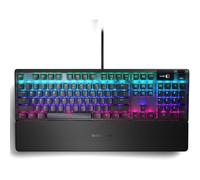 SteelSeries Apex 5 - Clavier - avec affichage, roue médias - backlit - USB - AZERTY - Français - commutateur : Hybrid Blue Switch
