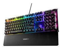 SteelSeries Apex 5 Hybrid Clavier Gaming Mécanique - Éclairage par Touche RGB - Cadre en Alliage d'aluminium de qualité aéronautique - Écran Intelligent OLED (Interrupteur Hybride Bleu)