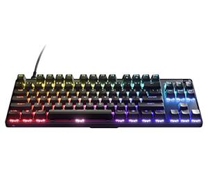 SteelSeries Apex 9 TKL - Clavier de jeu mécanique - Switchs optiques - Actionnement en 2 points - Format compact sans clé - Switchs amovibles - Disposition américaine (QWERTY)
