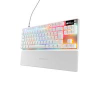 SteelSeries Apex Pro TKL Gen 3 Blanc Switchs OmniPoint 3.0 - Actionnement ajustable - Rapid Trigger - Préréglages prêts à jouer - Mode protection - Rapid Tap/SOCD- OLED -RGB - Capuchons PBT -DE QWERTZ