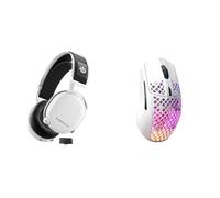 SteelSeries Arctis 7+ - Casque Gaming sans Fil - sans Perte 2,4 GHz - 30 Heures d’autonomie & Aerox 3 Wireless - Souris Gaming RGB trouée - Design étanche Ultra-léger