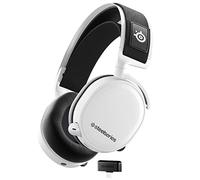 SteelSeries Arctis 7+ - Casque gaming sans fil - Sans perte 2,4 GHz - 30 heures d’autonomie de la batterie - Pour PC, PS5, PS4, Mac, Android et Switch - Blanc