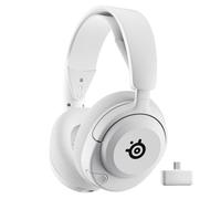 SteelSeries Arctis Nova 5P Wireless Casque Gaming - Haut-parleurs magnétiques néodyme - Plus de 100 profils Audio - Batterie 60h - 2,4GHz ou BT - Micro ClearCast Gen 2.X -PS5,PS4, PC, Switch 2 -Blanc