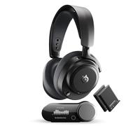 SteelSeries Arctis Nova Pro Omni - Hi-Res-Wireless Gaming-Headset, 96 kHz/24 Bit, ANC, ClearCast Pro-Mic, KI-Geräuschunterdrückung, Mobile App, Mix 2,4 GHz + BT, OmniPlay PC+PS+Xbox - Graphit