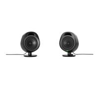 SteelSeries Enceintes gaming Arena 3 – 2.0 à gamme complète, Bluetooth et câblé, 4 pouces Noir