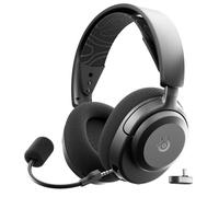 SteelSeries Casque Arctis Nova 3P Wireless - Appli Mobile Companion - Batterie 40h - Haut-parleurs magnétiques en néodyme - 2,4 GHz/Bluetooth - Micro détachable - PS5, PS4, PC, Switch, Mobile -Noir