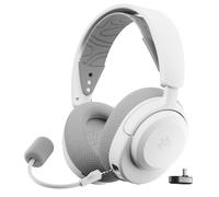 SteelSeries Casque Arctis Nova 3P Wireless - Appli Mobile Companion - Batterie 40h - Haut-parleurs magnétiques en néodyme - 2,4 GHz/Bluetooth - Micro détachable - PS5, PS4, PC, Switch, Mobile -Blanc