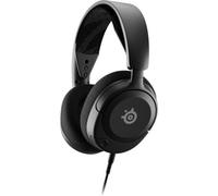 SteelSeries Casque de jeu Arctis Nova 1 – Hi‑Fi, Son 360°, Micro antibruit, Coussinets mémoire – Noir