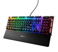 SteelSeries Clavier de jeu mécanique Apex 7 - Écran intelligent OLED - Passthrough USB et contrôle multimédia - Linear and Quiet - Backlit RGB (commutateur rouge)