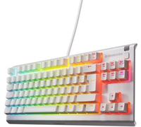 SteelSeries Clavier gaming Apex 3 TKL – RGB 8 zones switchs silencieux – Blanc AZERTY