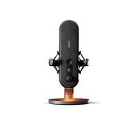 SteelSeries Microphone USB Alias pour PC - Capsule 3X Plus Grande pour Jouer, Streamer et podcaster - Logiciel Audio Sonar pour Streamers - Réduction du Bruit par IA - Support Amortisseur