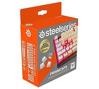 SteelSeries PrismCaps - Touches double shot style pudding - Thermoplastique PBT durable - Compatible avec la plupart des claviers mécaniques - Supports MX - Blanc (Disposition britannique)