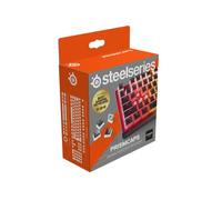 SteelSeries PrismCaps - Touches Double Shot Style Pudding - Thermoplastique PBT Durable - Compatible avec la Plupart des claviers mécaniques - Supports MX - Noir (Disposition Allemand)