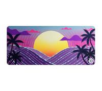 SteelSeries QCK Cloth XXL Gaming Mauspad - Neon Sunset Limitierte Edition | Mikrogewebe, rutschfeste Silikongummibasis, Peak Tracking und Stabilität,