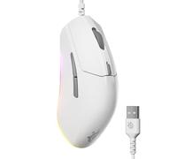 SteelSeries Rival 3 Gen 2 Souris de jeu - Capteur optique TrueMove Core 8500 DPI - Durabilité de 60 millions de clics - Faible latence - 77 g Légère - Pieds 100 % PTFE - RVB - Blanc