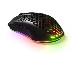 steelseries SteelSeries Aerox 3 Souris de jeu sans fil, ultra légère 66 g, Bluetooth 2,4 GHz Quantum 2.0 sans fil, plus de 200 heures de batterie, RVB, non vendue au Japon, noire (renouvelée)