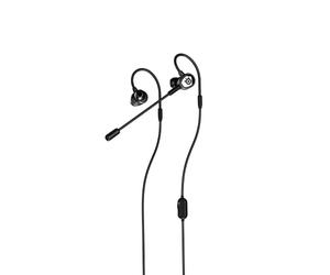 SteelSeries Tusq Écouteurs Intra-Auriculaires de Jeu Mobiles - Double Microphone avec Perche Amovible - Design Ergonomique à Suspension - pour téléphone Portable, Noir