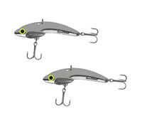 Steelshad - Leurre de pêche - Mini Series - Pêche Basse, Perche, Crapaud, doré Jaune, Truite, Saumon, Bandes, Blanc, Bas, Bleu, argenté